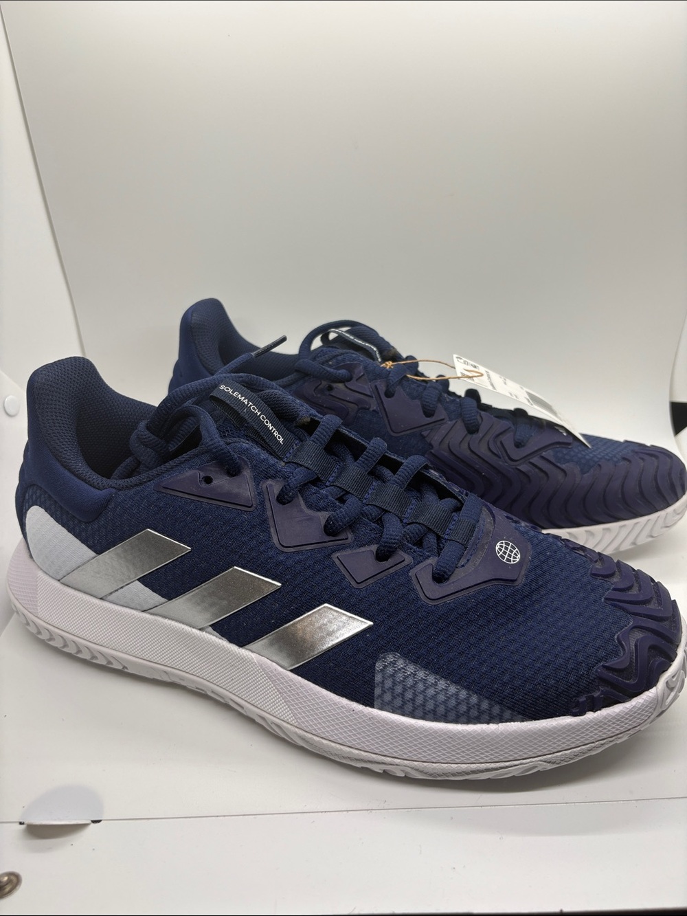 Adidas SoleMatch Control Tennis Shoes Blue Gray 9.5